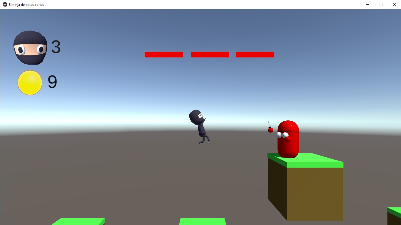 Captura del ninja de patas cortas